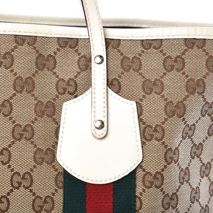 Gucci Monogram Web Large Jolie Tote White 11 of 24