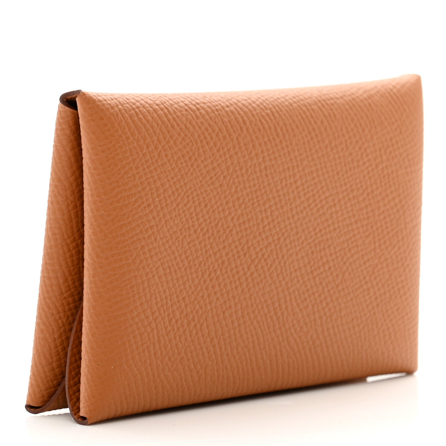 Hermes Epsom Calvi Duo Card Case Gold 3 of 7