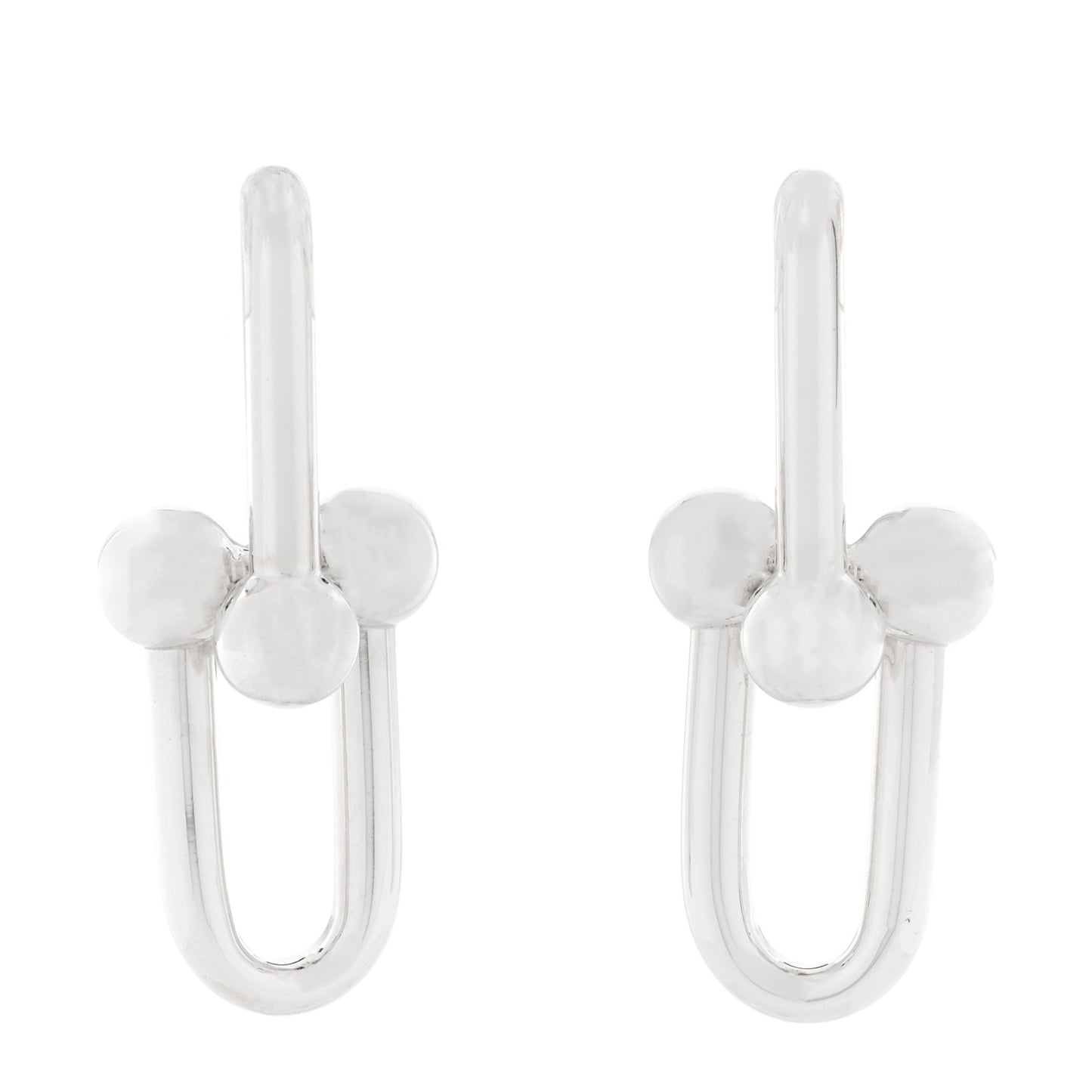 Sterling Silver Extra Large HardWear Link Earrings