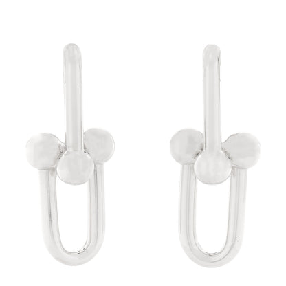 Tiffany Sterling Silver Extra Large HardWear Link Earrings 1 of 4