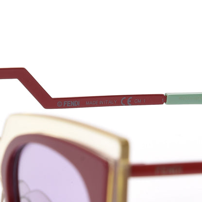 Fendi Cat Eye Orchidea Sunglasses FF 0117/S Red Green 5 of 6