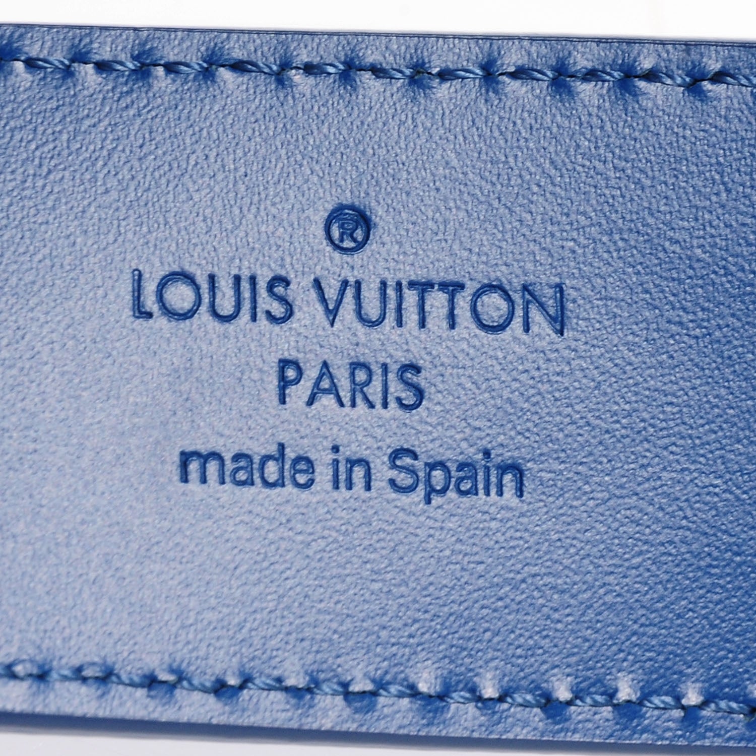 Louis Vuitton Calfskin Damier Infini Detroit 35mm Belt 100 40 Neptune 7 of 7