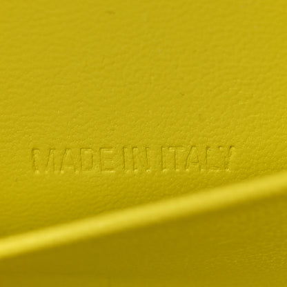 Balenciaga Shiny Calfskin Crocodile Embossed Hourglass Stretch Sling Shoulder Bag Yellow 7 of 15