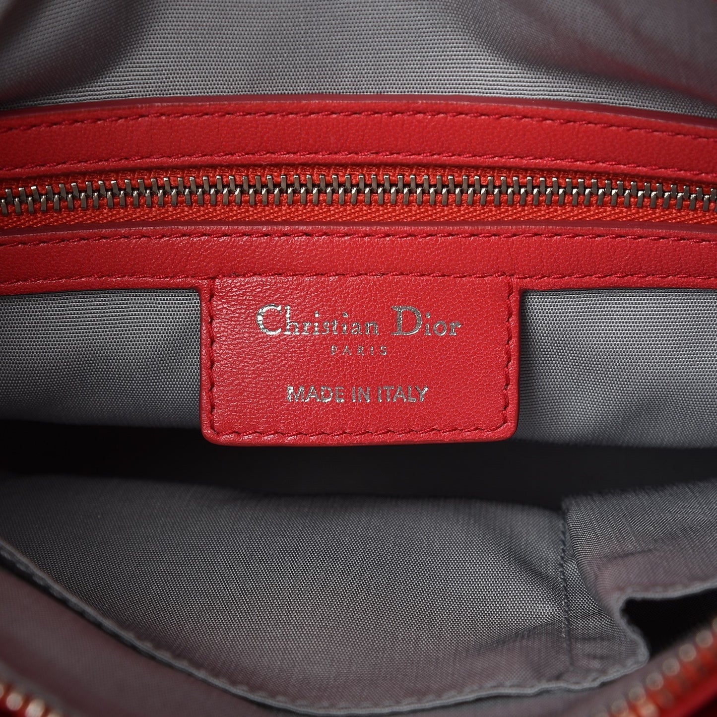 Lambskin Cannage Granville Polochon Coral