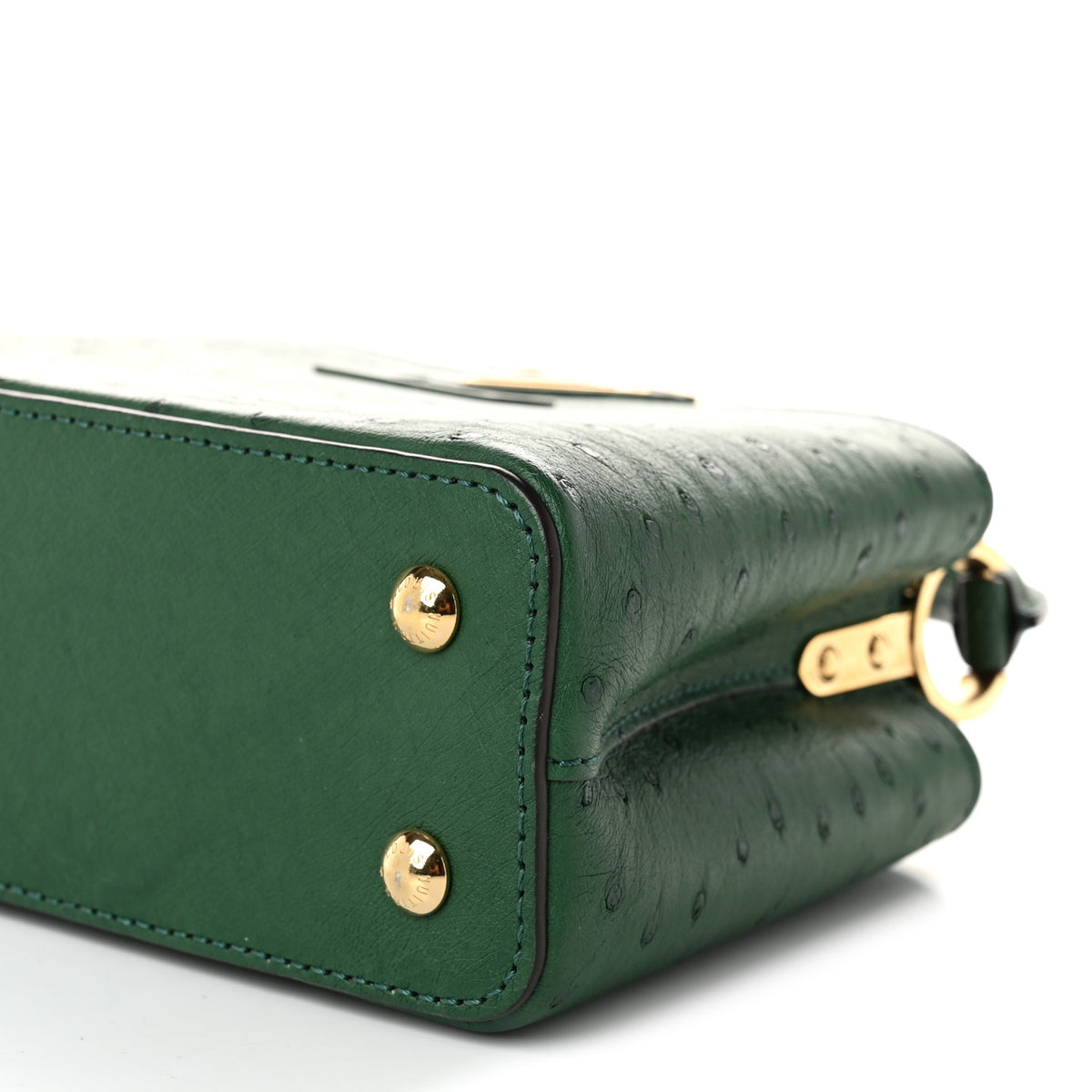 Louis Vuitton Ostrich Capucines Mini Mint 9 of 10