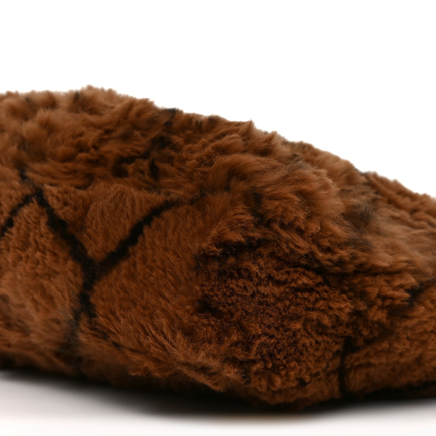 Chanel Lapin Fur Quilt Pattern Tote Brown 10 of 13