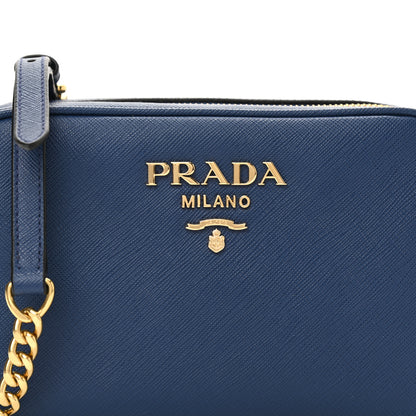 Prada Saffiano Mini Camera Crossbody Bag Bleuette 7 of 7