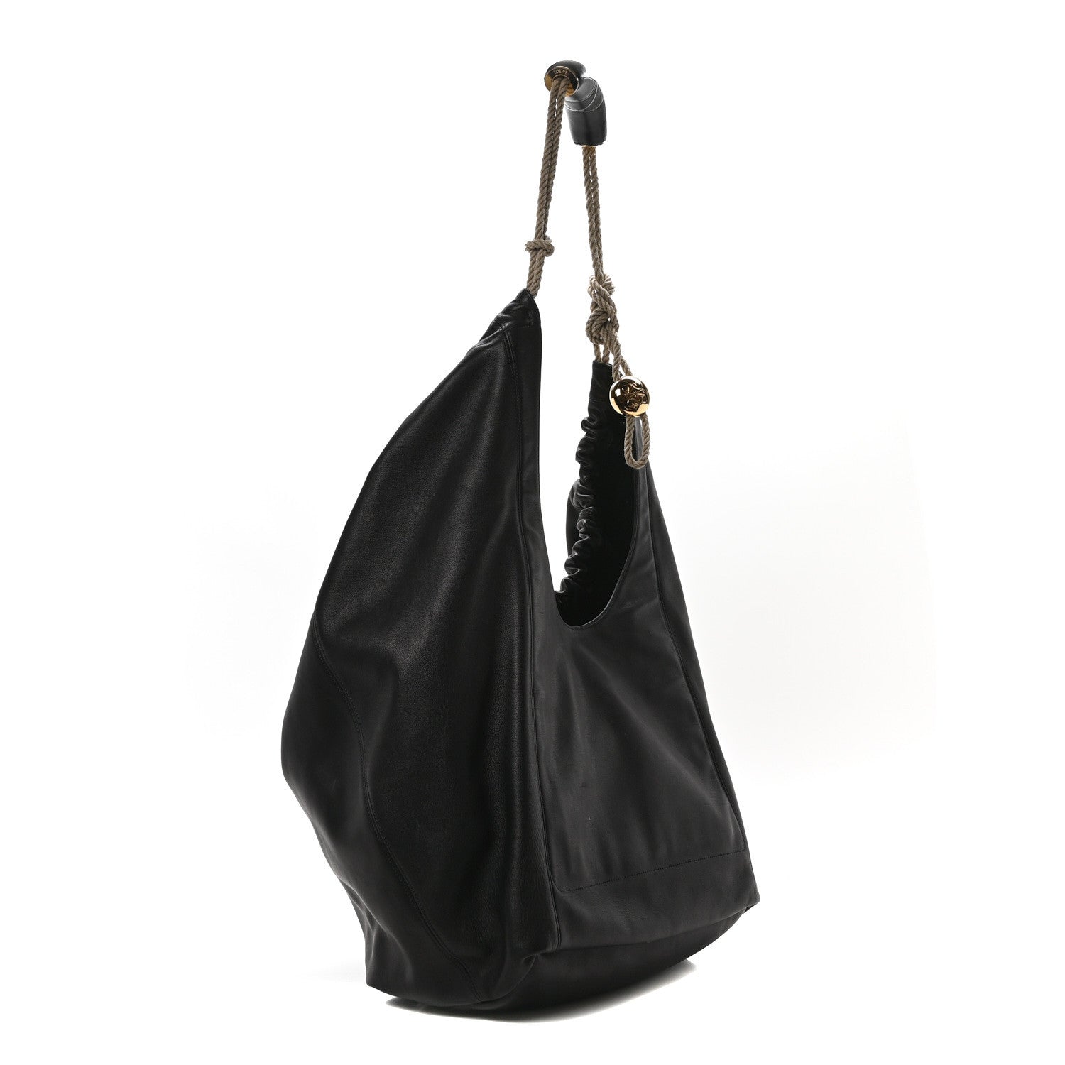 Loewe Calfskin XL Squeeze Cord Bag Black 3 of 9