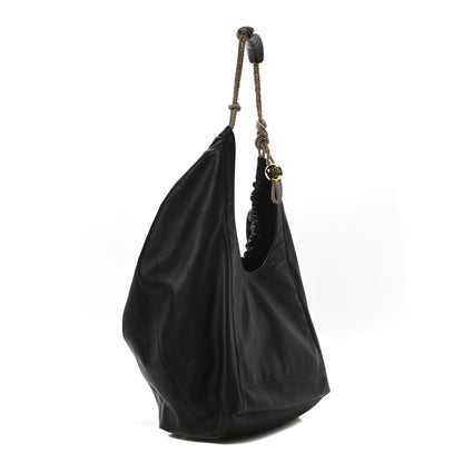Loewe Calfskin XL Squeeze Cord Bag Black 3 of 9