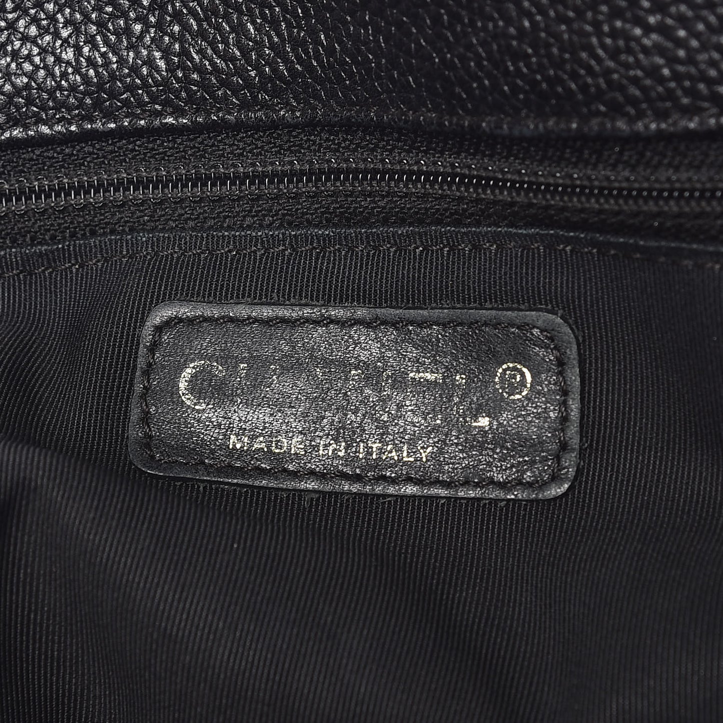 Calfskin Cerf Shopper Tote Black