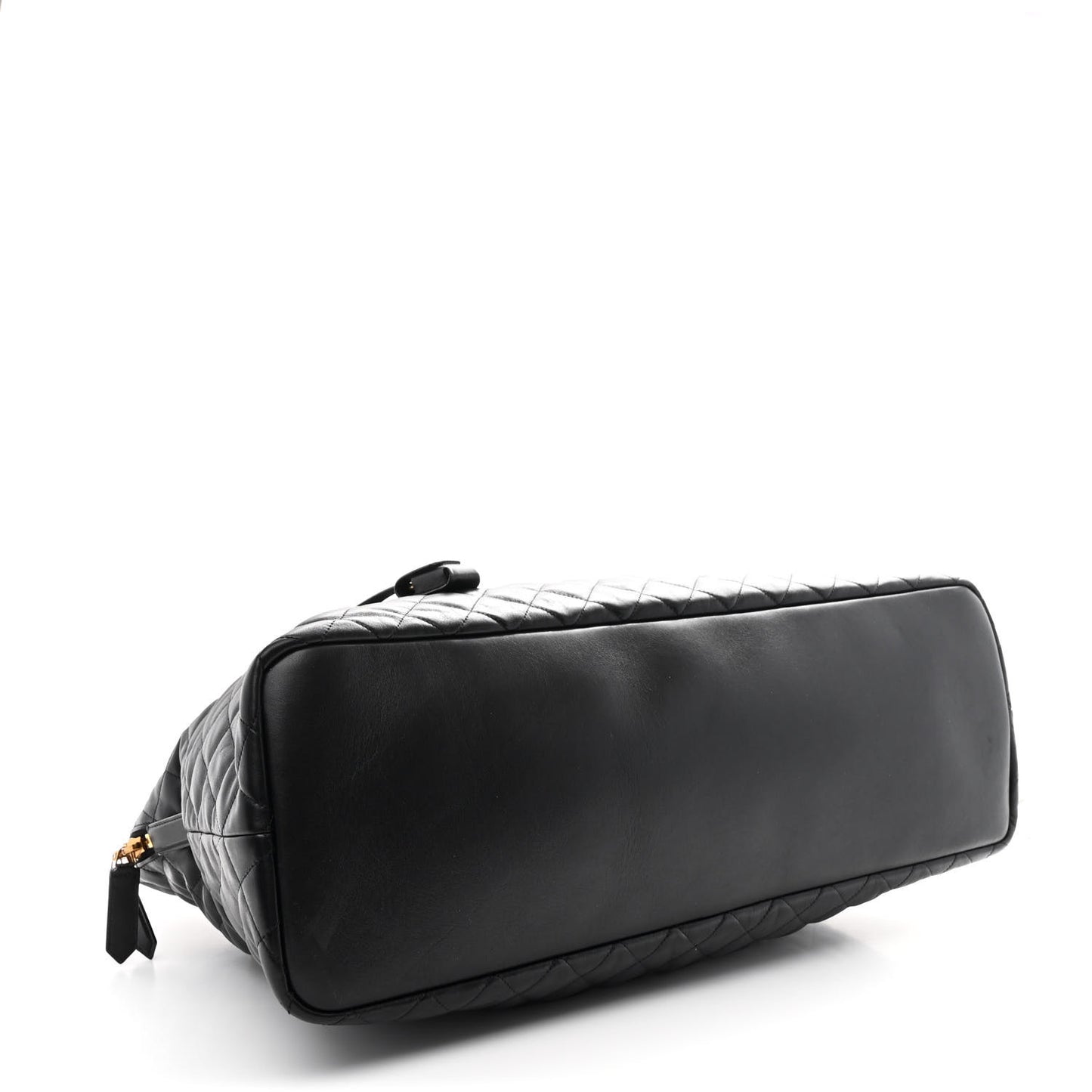 Calfskin Quilted ES Giant Travel Bag Black