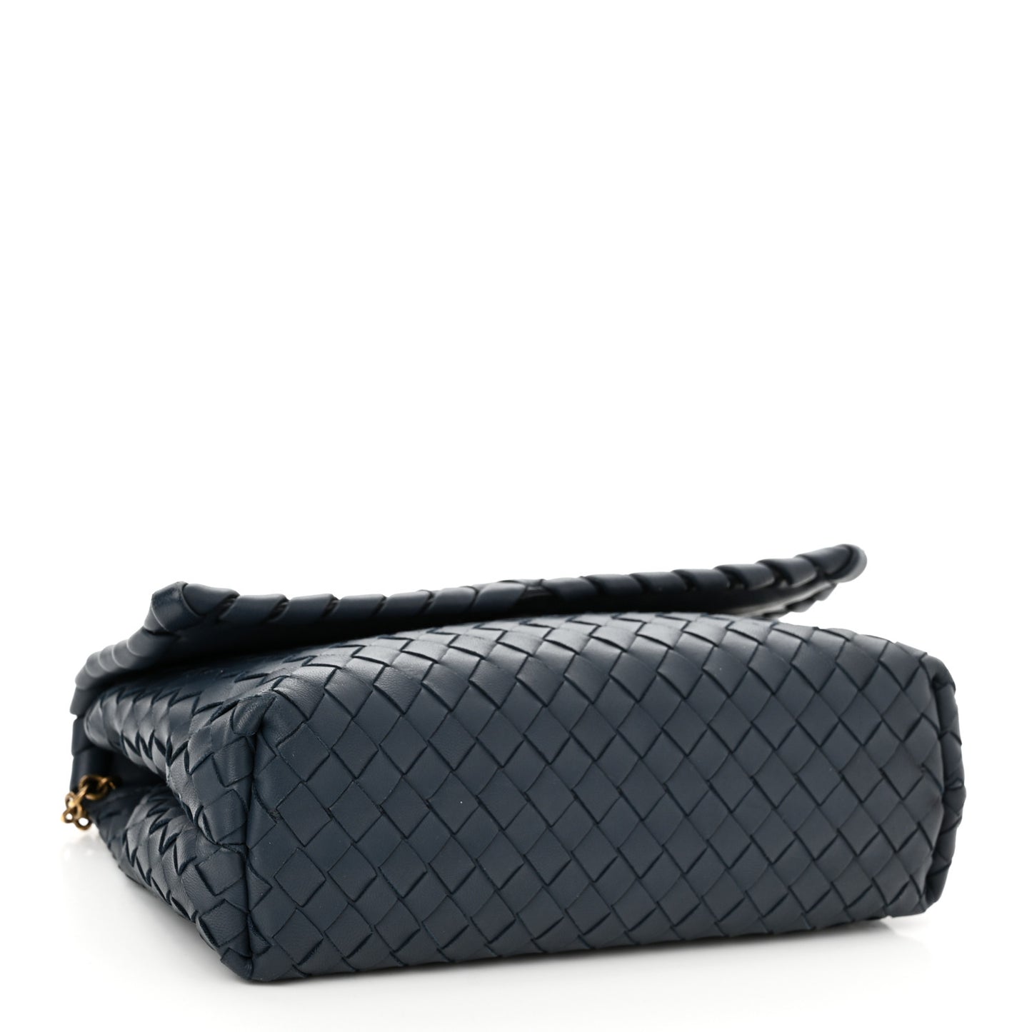 Nappa Intrecciato Baby Olimpia Shoulder Bag Denim