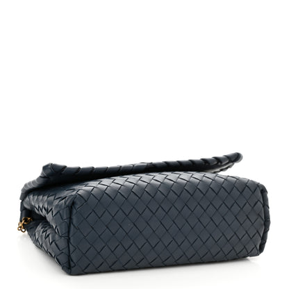 Bottega Veneta Nappa Intrecciato Baby Olimpia Shoulder Bag Denim 5 of 10