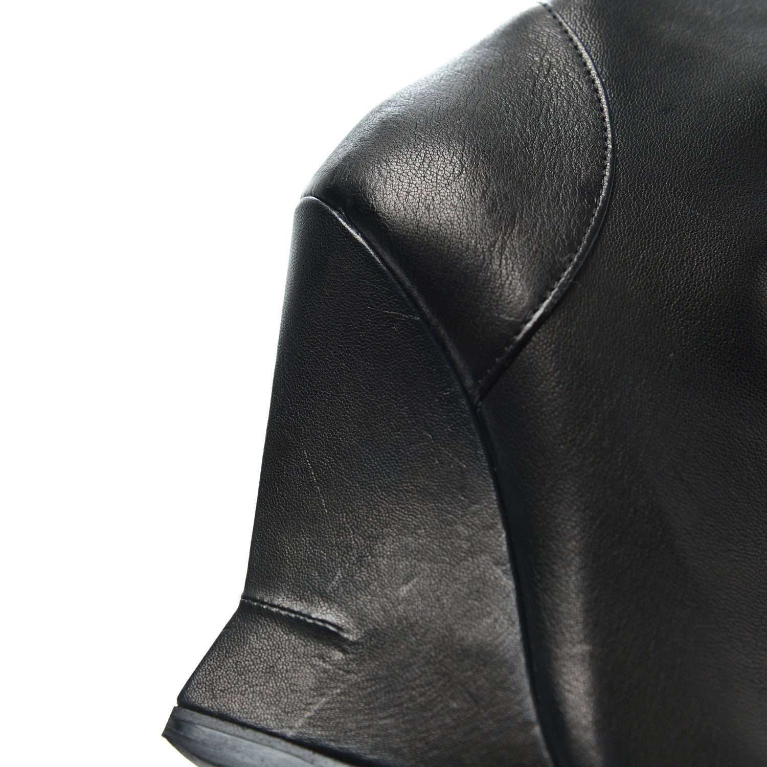 Saint Laurent Calfskin Jinny 105 Thigh High Boots 35 Black 20 of 23
