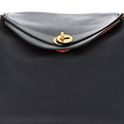 Hermes Swift Verso Lindy 30 Bleu Indigo Orange Poppy 8 of 10