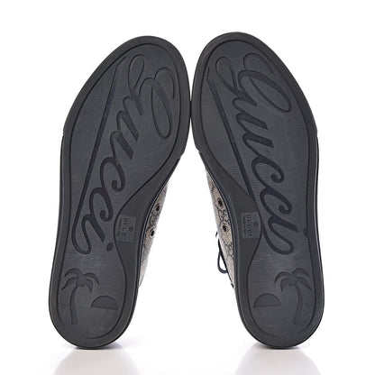Gucci GG Supreme Monogram Mens Sneakers 6.5 Navy 5 of 14