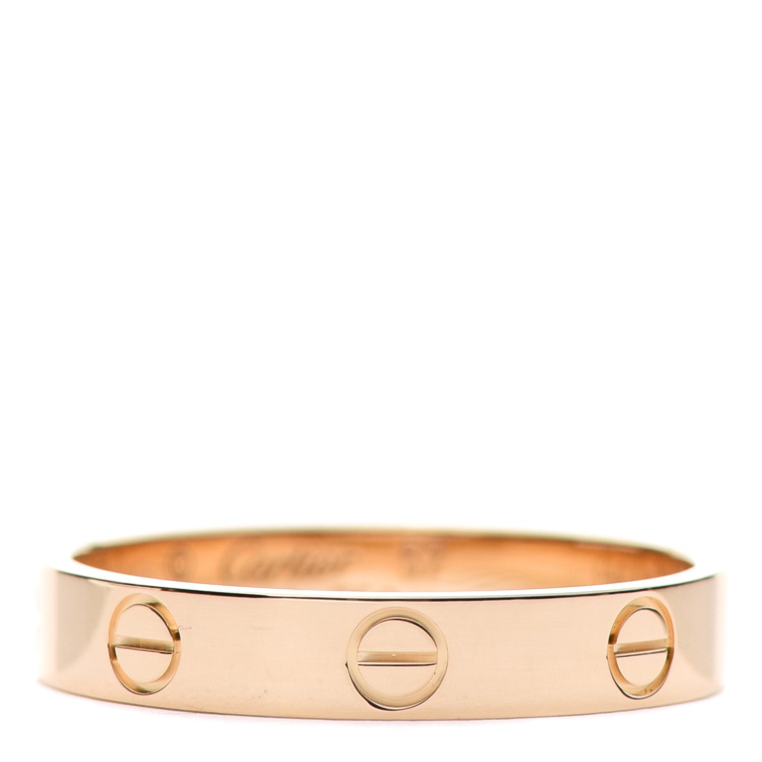 Cartier 18K Yellow Gold 3.5mm LOVE Wedding Band Ring 57 8 1 of 5