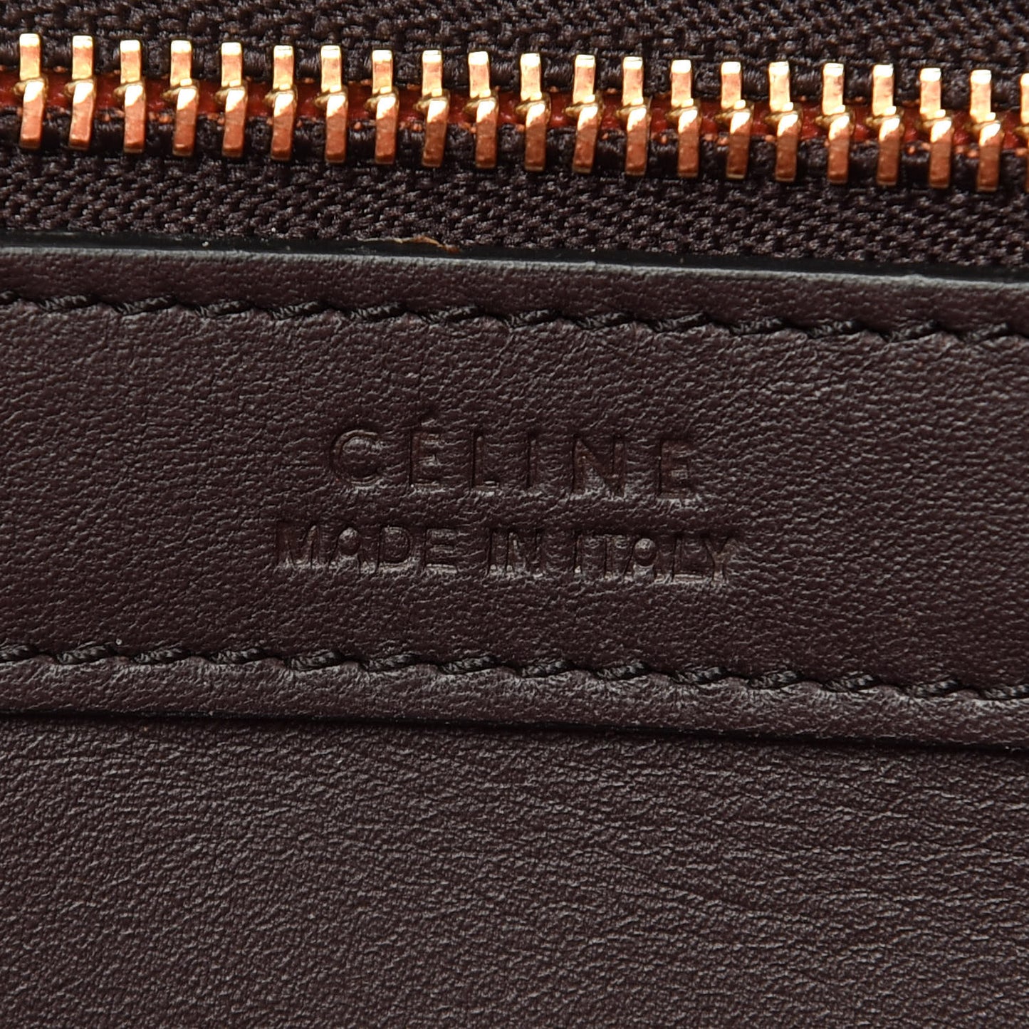 Smooth Calfskin Small Belt Cabas Phantom Dark Brown