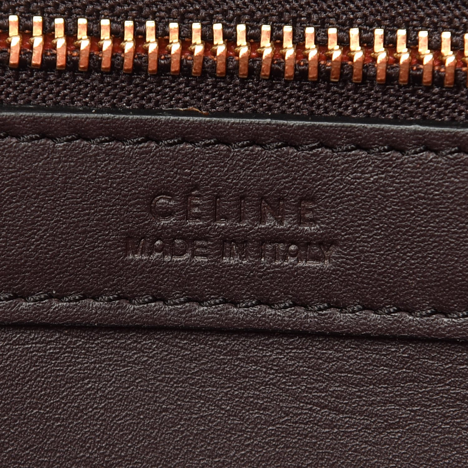 Celine Smooth Calfskin Small Belt Cabas Phantom Dark Brown 6 of 11