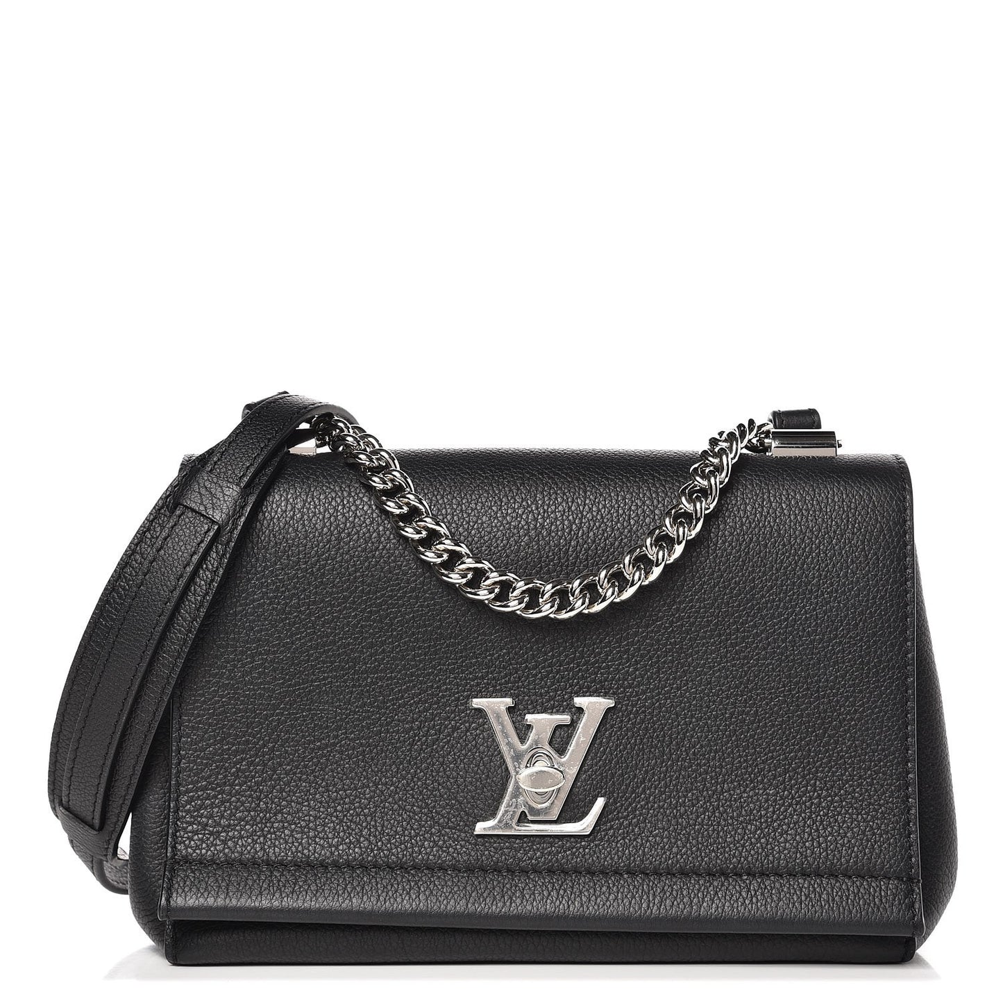 Calfskin Lockme II Chain Bag BB Black