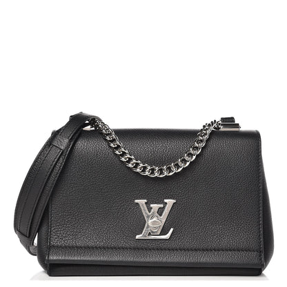 Louis Vuitton Calfskin Lockme II Chain Bag BB Black 1 of 6