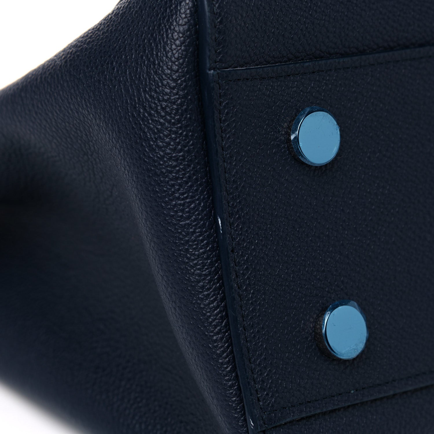 Saint Laurent Calfskin Medium Rive Gauche Cabas Navy Blue 16 of 17