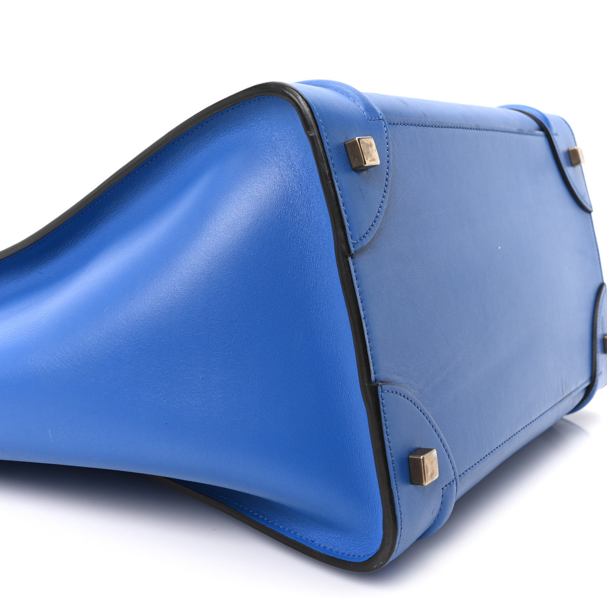Smooth Calfskin Mini Luggage Electric Blue