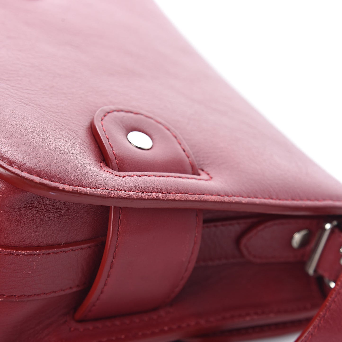 Calfskin PS11 Tiny Shoulder Bag Crimson