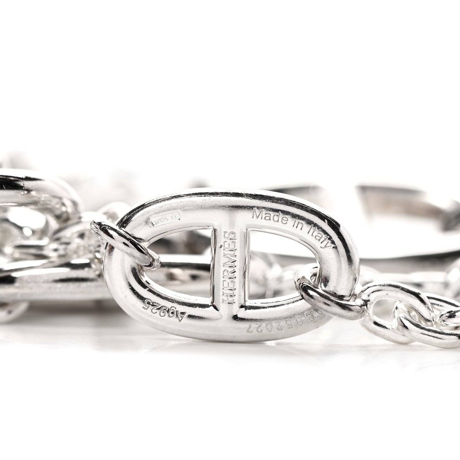 Hermes Sterling Silver Farandole Necklace 120 4 of 5