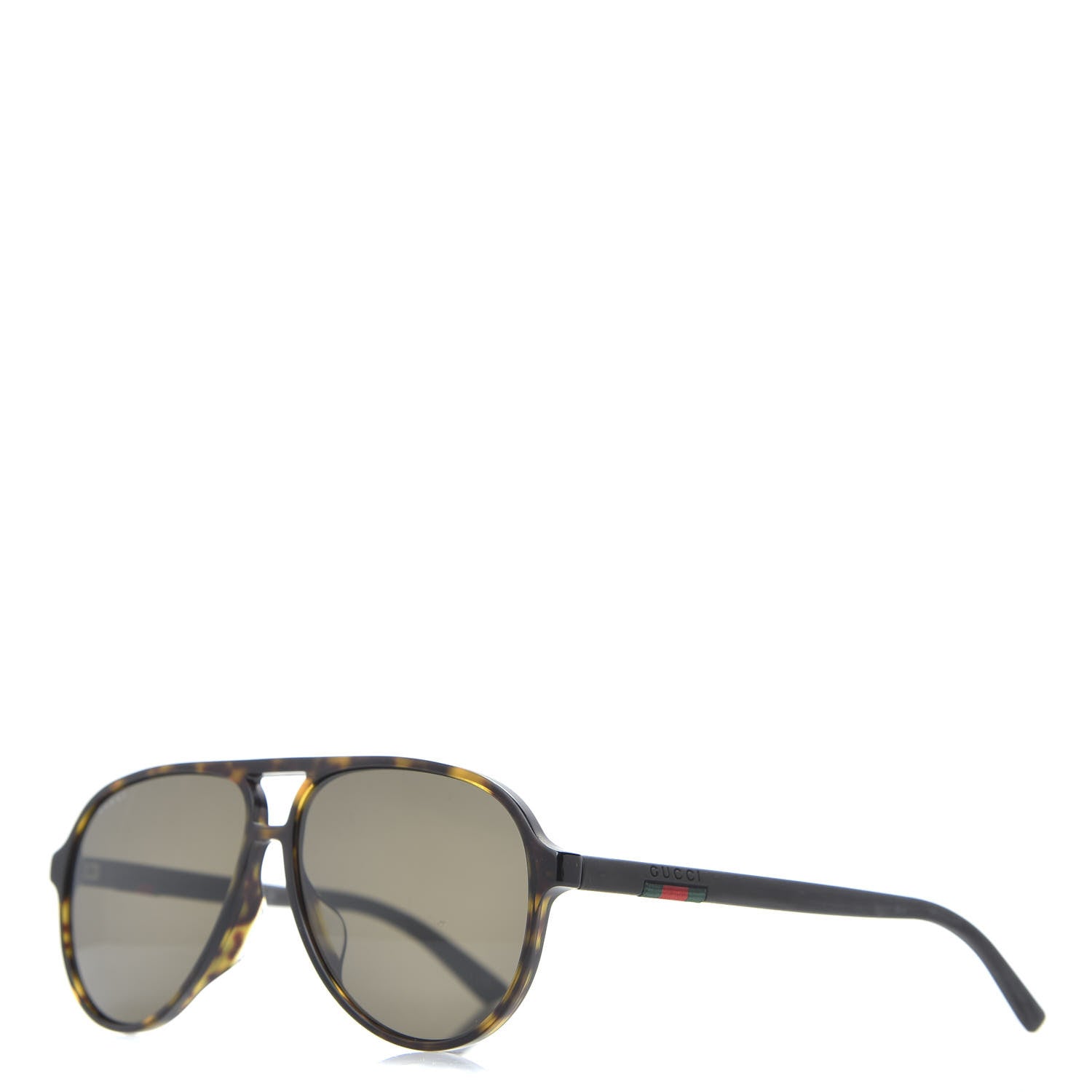 Gucci Web Aviator Sunglasses GG0423SA Tortoise 1 of 7