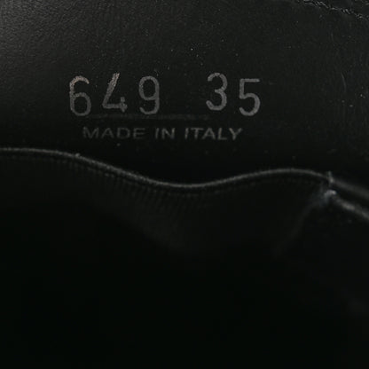 Prada Spazzolato Triangle Logo Monolith Pointy 55mm Loafers 35 Black 7 of 8