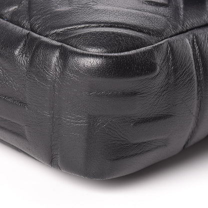 Fendi Nappa FF 1974 Embossed Large Baguette Black 10 of 10