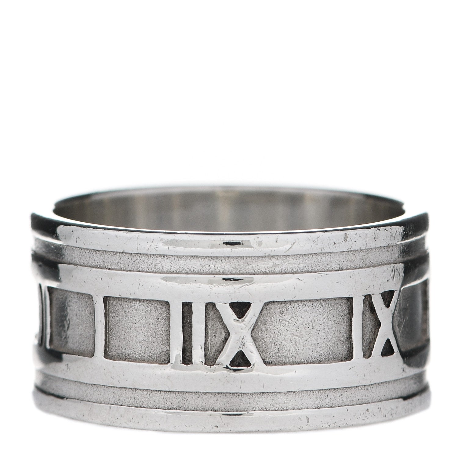 Tiffany Sterling Silver Atlas 12mm Band Ring 65 11 3 of 5