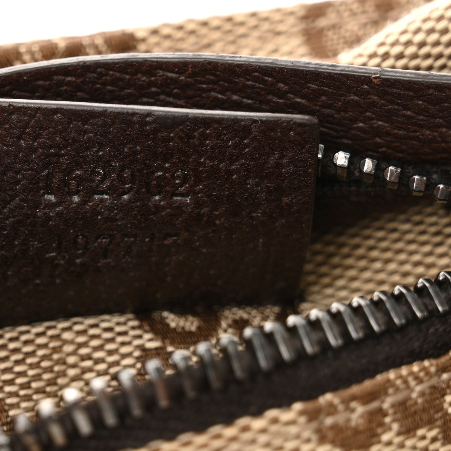 Monogram Web Belt Bag Dark Brown