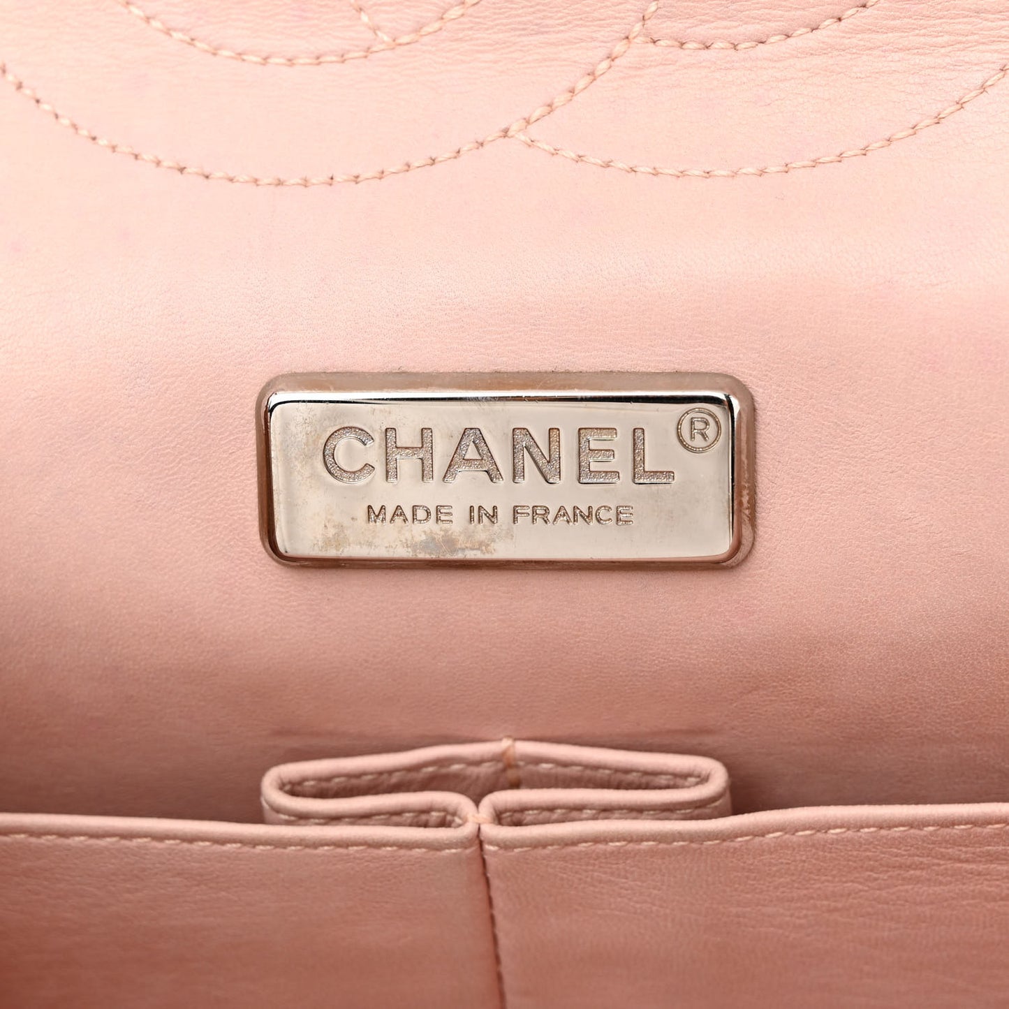 Snakeskin Maxi Double Flap Pink