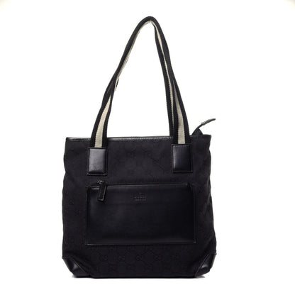 Gucci Nylon Calfskin Large Tote Black 1 of 12
