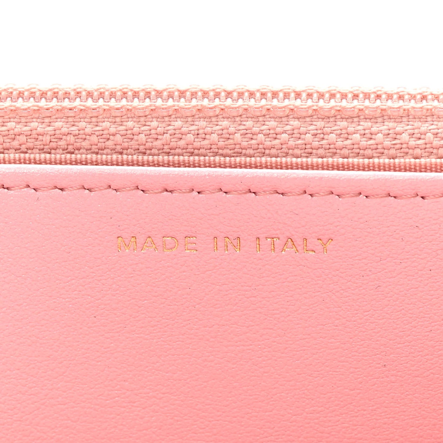 Iridescent Caviar Quilted Wallet on Chain WOC Rose Pink