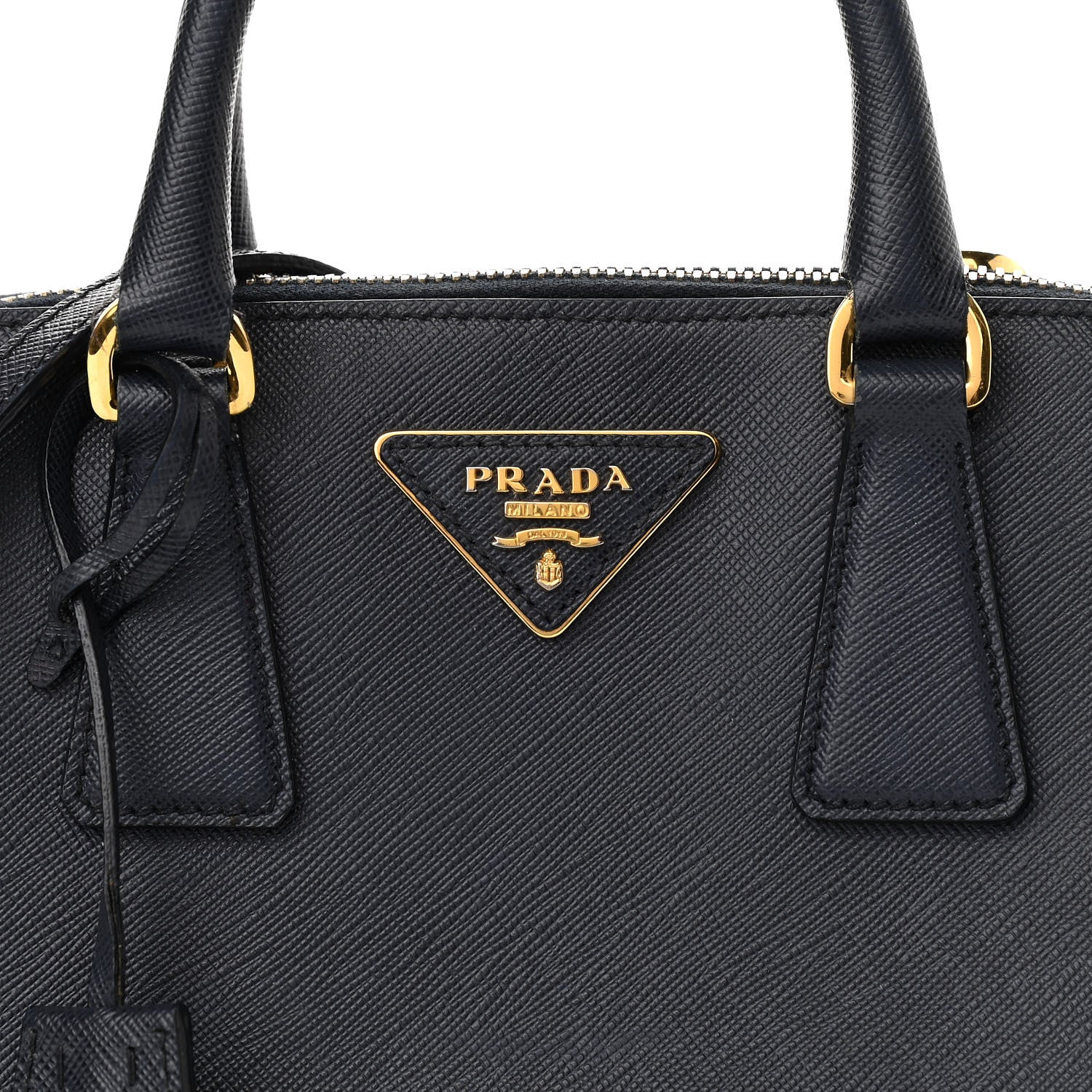 Prada Saffiano Lux Small Promenade Tote Baltico 7 of 12