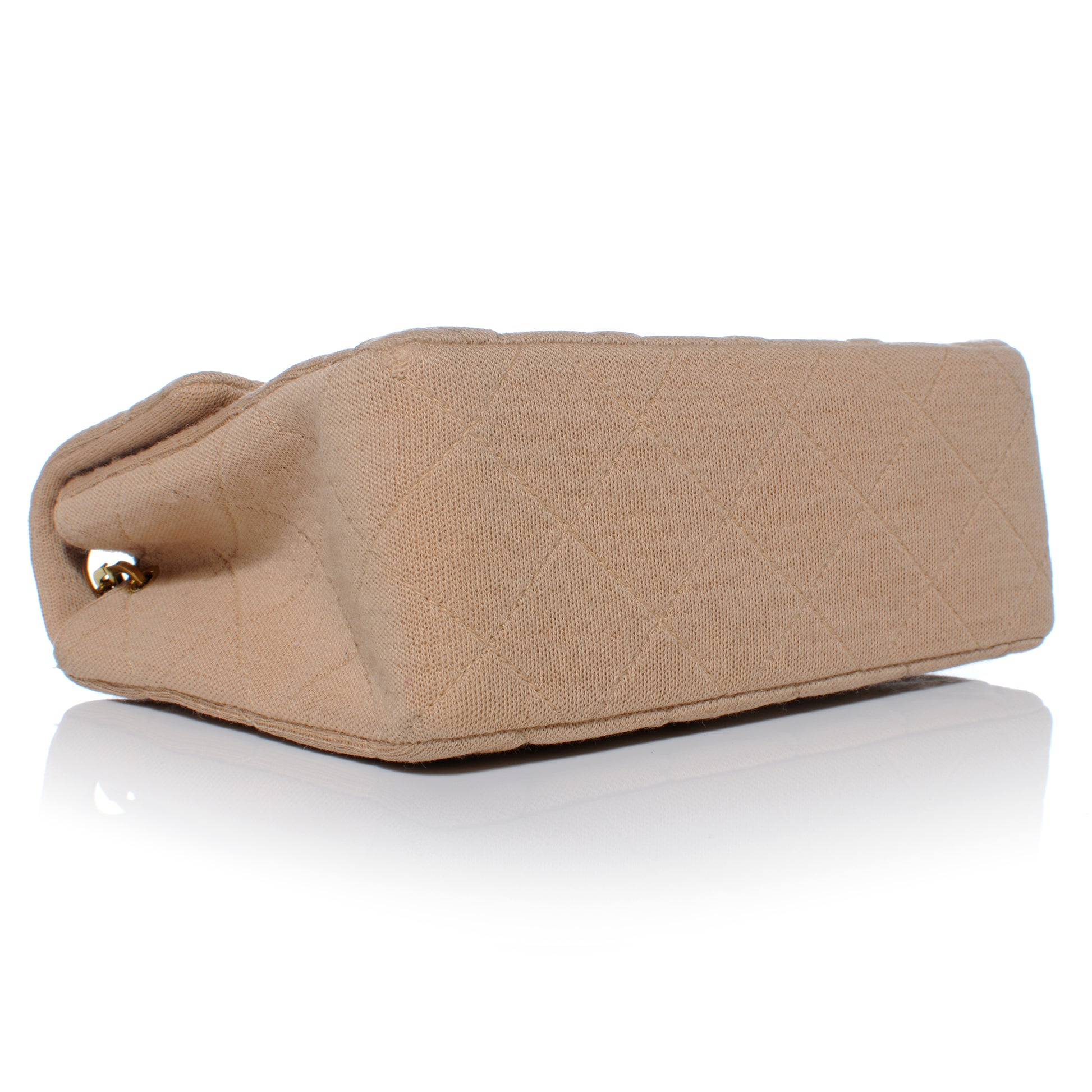 Chanel Jersey Quilted Mini Flap Beige 4 of 10