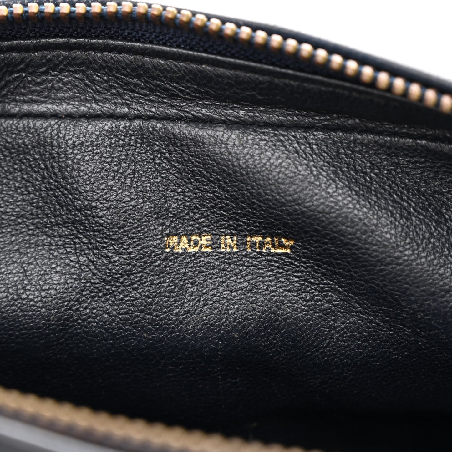 Lambskin Quilted Tassel Camera Case Navy