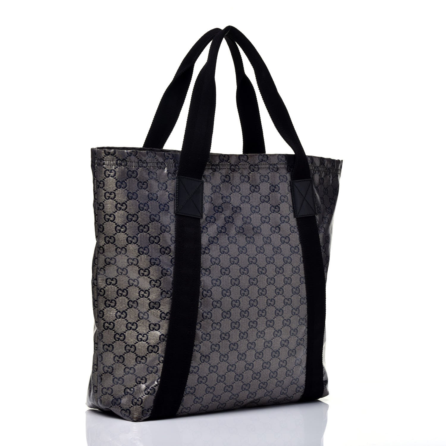 Gucci Crystal Monogram Medium Vertical Tote Black 3 of 11