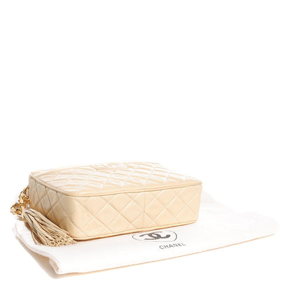 Chanel Lambskin Quilted Camera Case Beige Clair 4 of 9