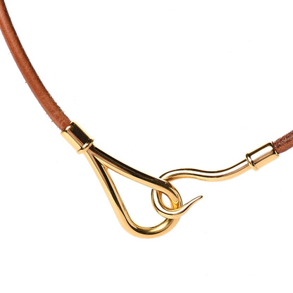 Hermes Natural Bridle Jumbo Hook Choker Necklace 2 of 4