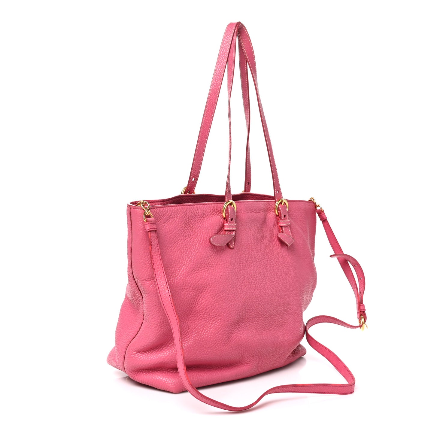 Vitello Daino Shopping Tote Peonia