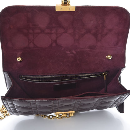 Christian Dior Lambskin Cannage Large Dioraddict Flap Bag Burgundy 5 of 15