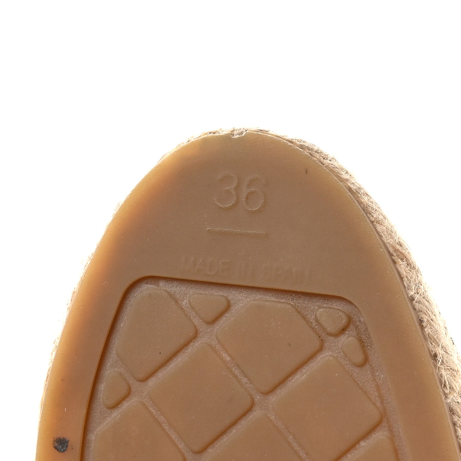Chanel Lambskin CC Espadrilles 36 Beige Black 7 of 10