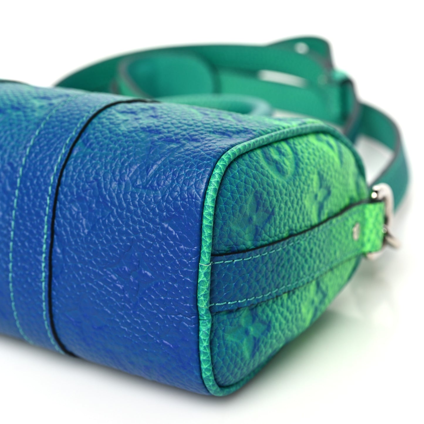 Taurillon Illusion Keepall XS Bleu Vert