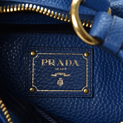 Prada Vitello Daino Hobo Bluette 5 of 8