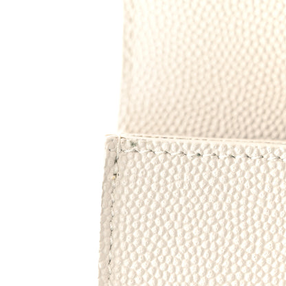 Saint Laurent Grain De Poudre Cassandre Uptown Business Card Case Crema Soft 9 of 9