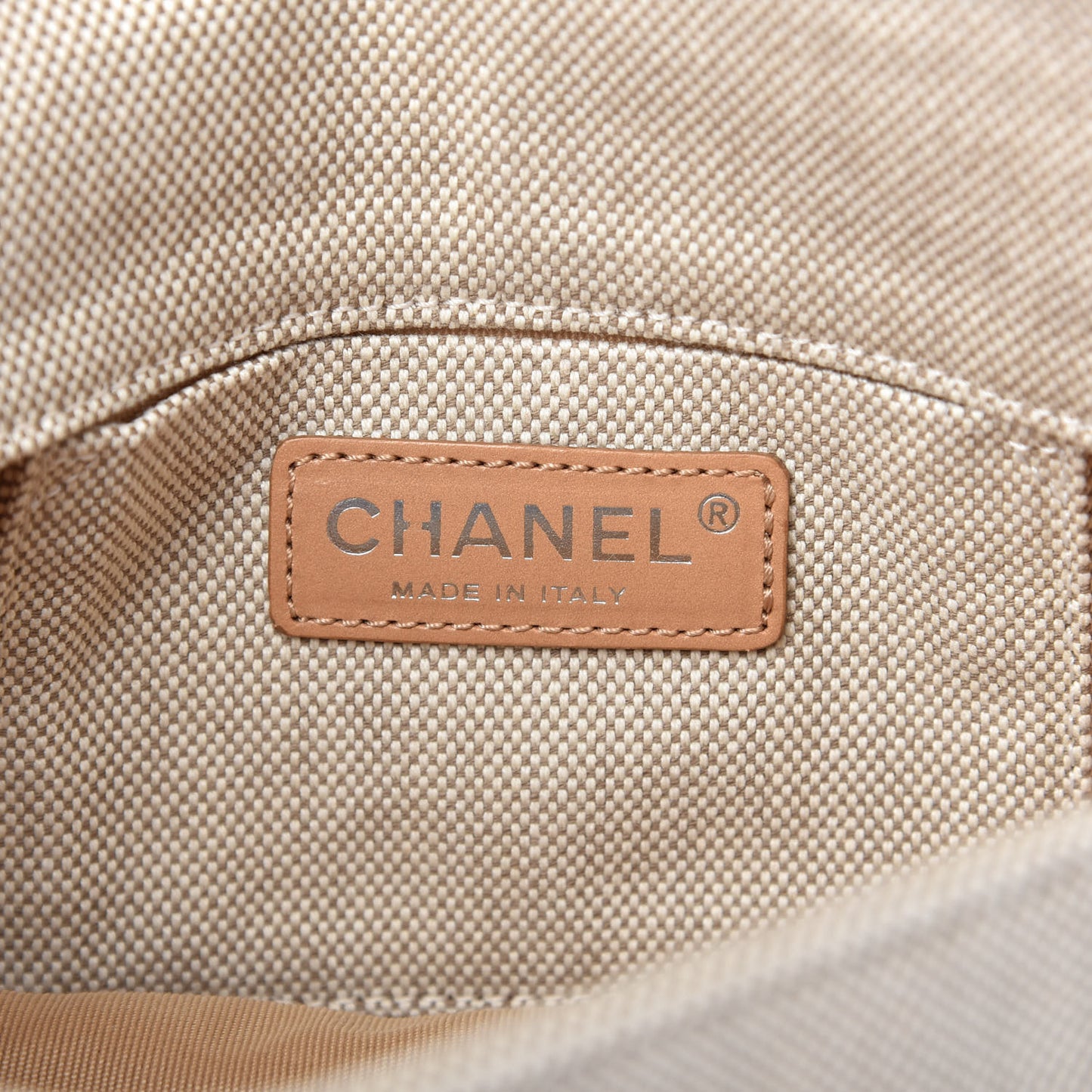 Canvas Camellia N°5 Flap Beige